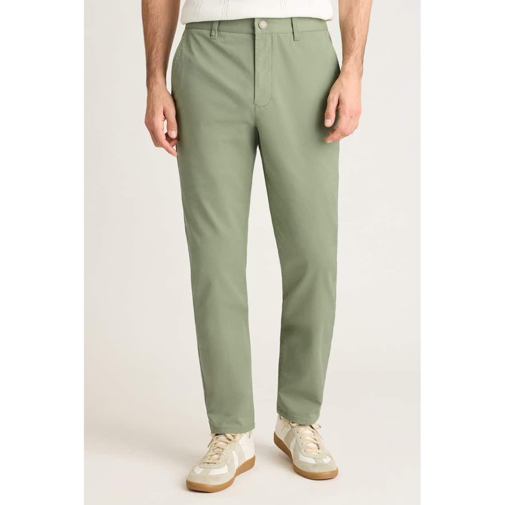 BONOBOS Straight Leg Stretch Washed Chinos Mint Green Size 31 Casual Comfortable